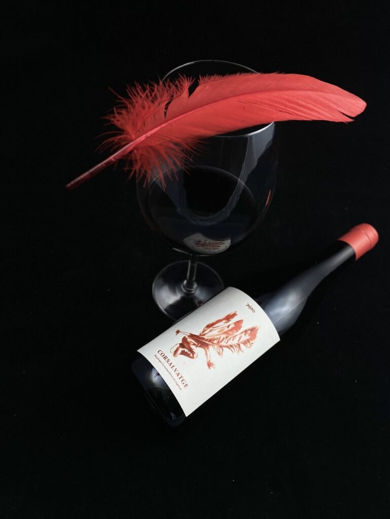 Bodegón de botella de vino